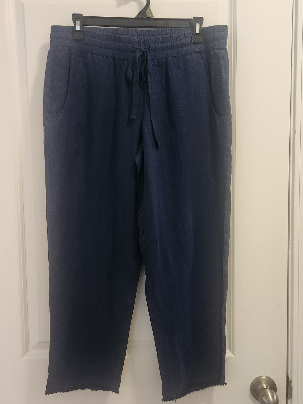 Cloth & Stone Navy Linen Drawstring Pants